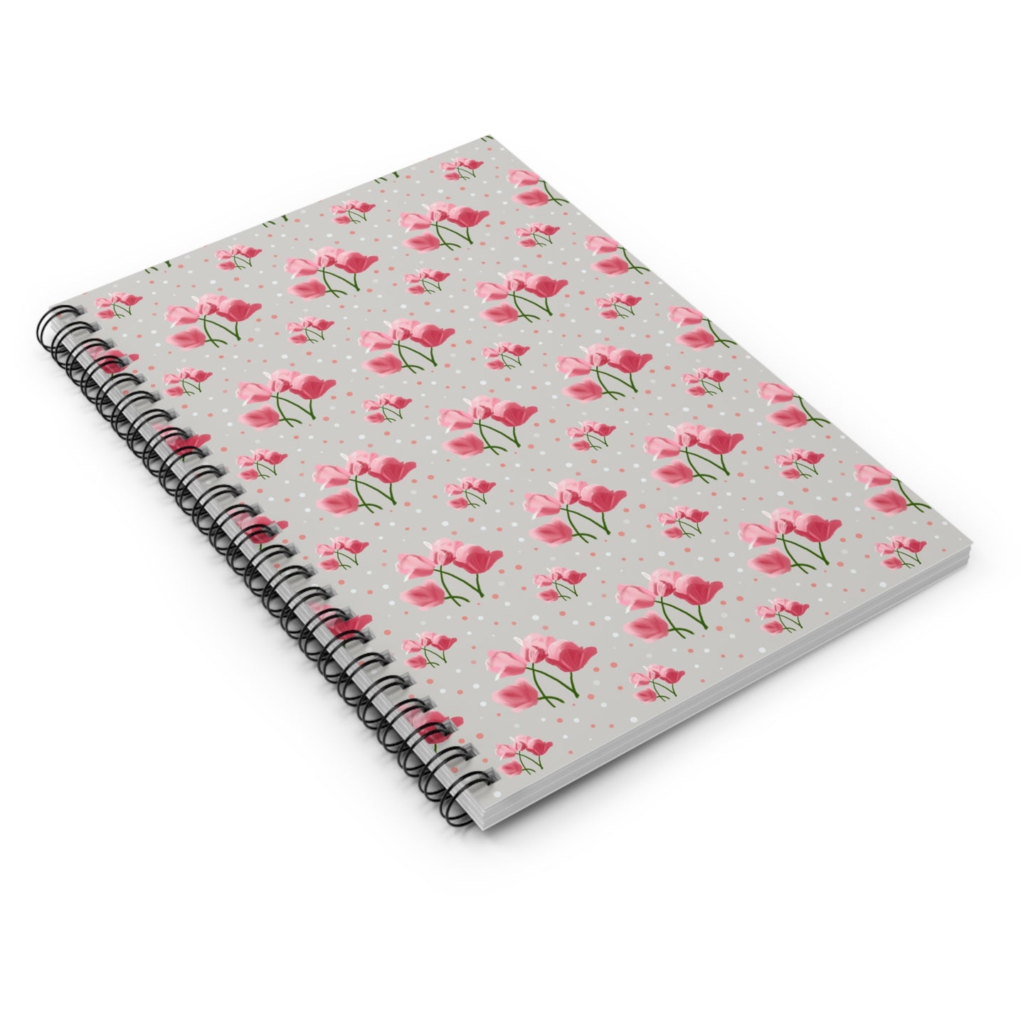 Charming Floral Spiral Notebook, Gifts for Writers, Cute Stationery, Journal for Notes, Creative Writing Gift, Birthday Surprise