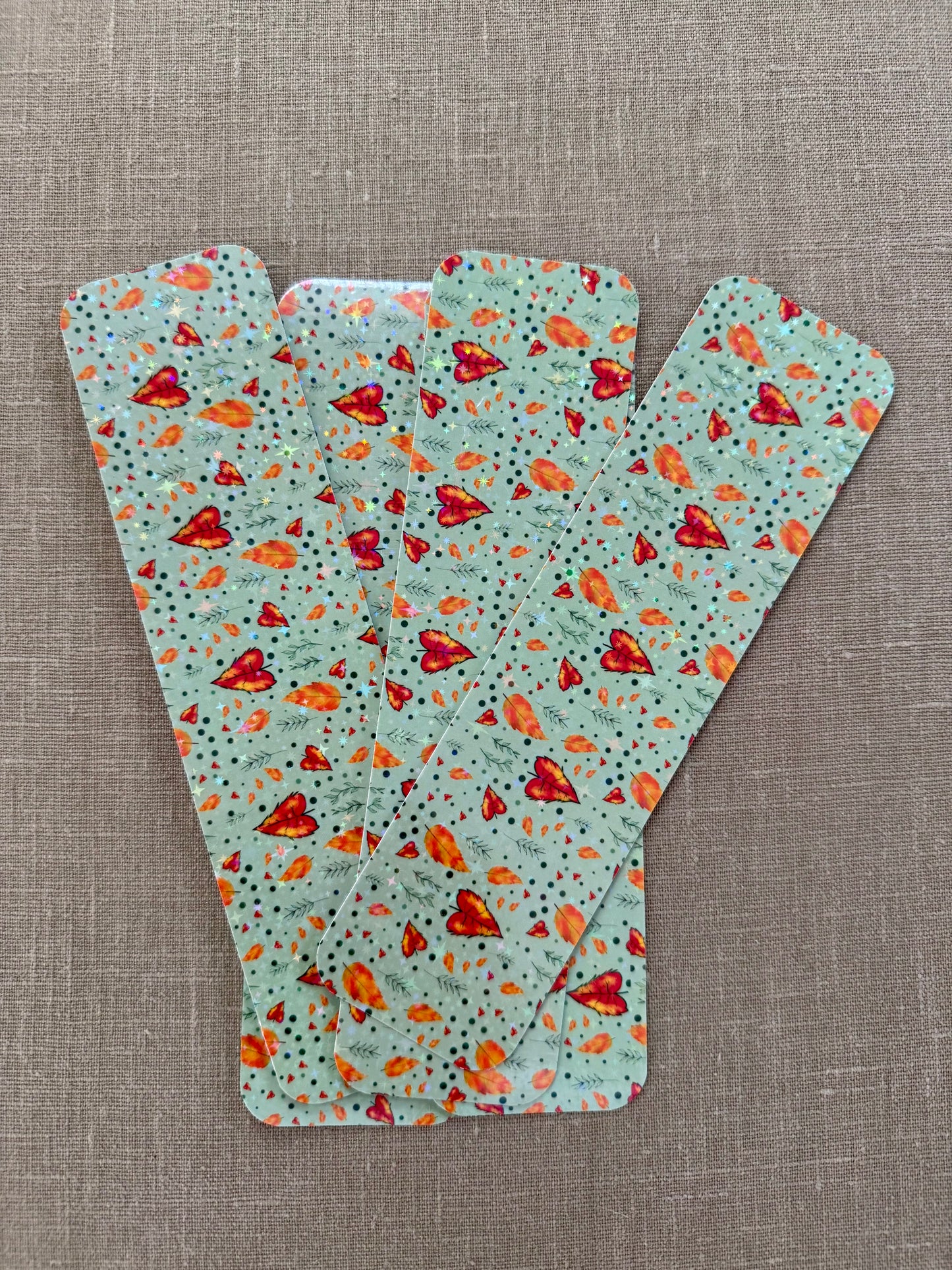 Holographic Halloween & Fall Bookmarks