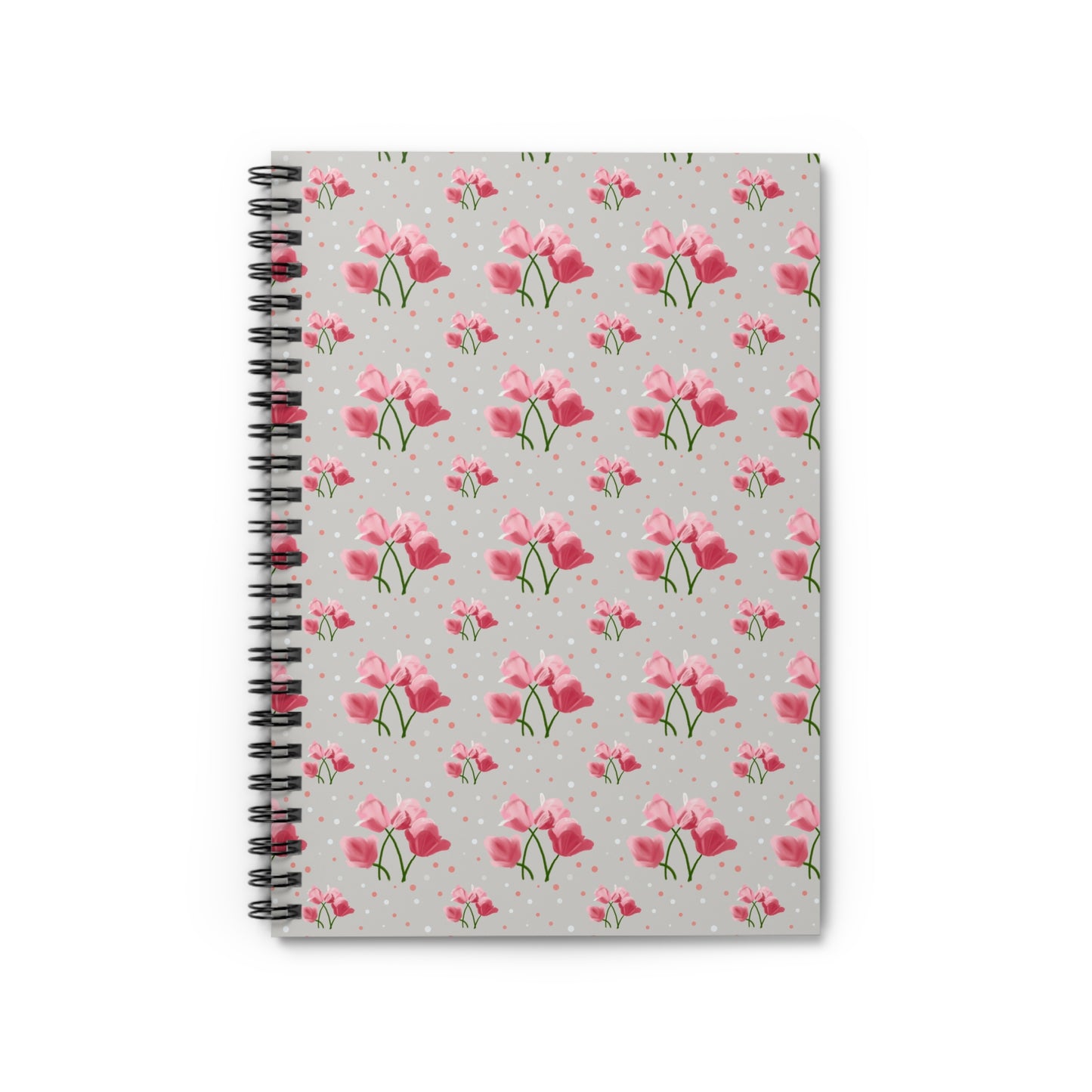 Charming Floral Spiral Notebook, Gifts for Writers, Cute Stationery, Journal for Notes, Creative Writing Gift, Birthday Surprise