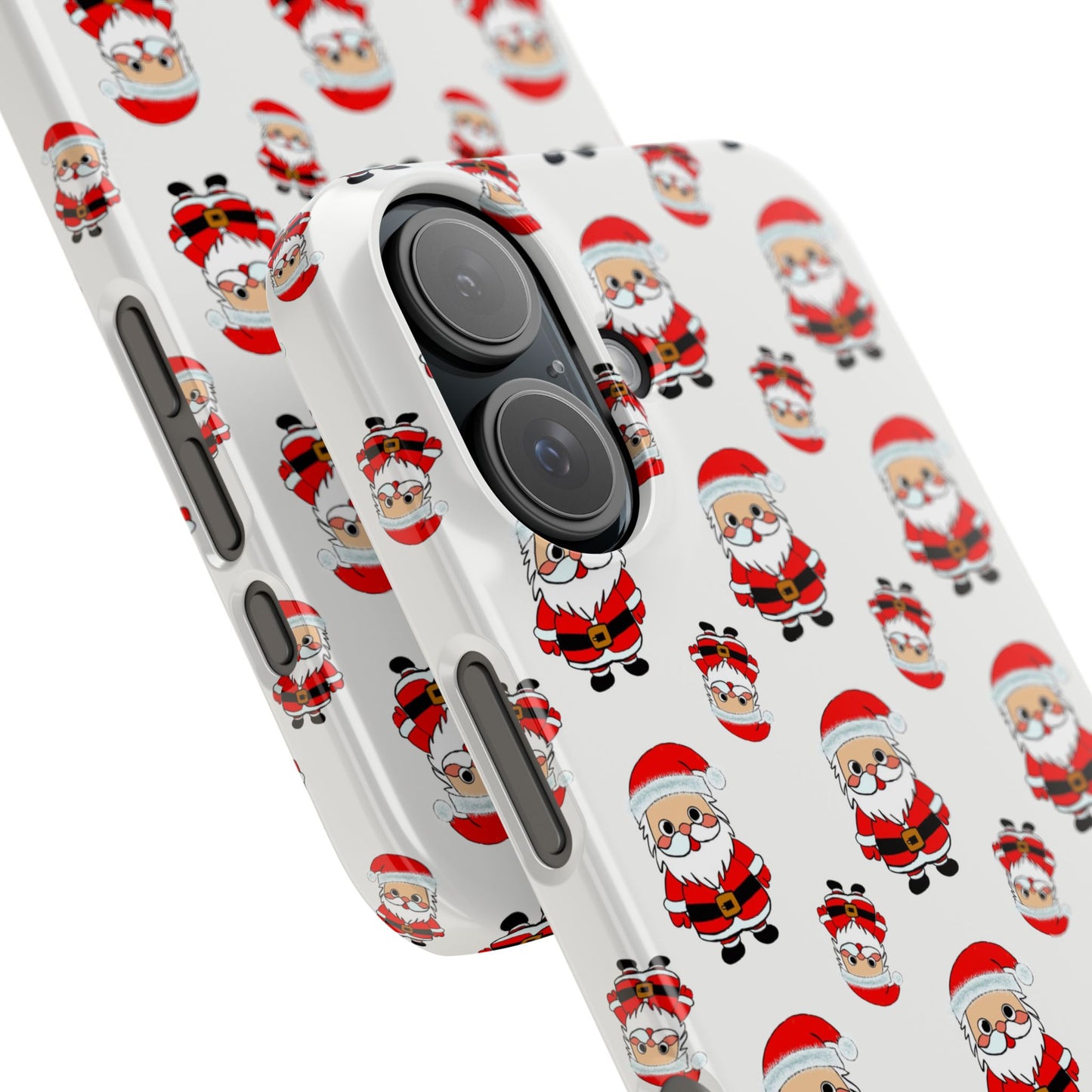Slim Phone Cases - Cute Santa Cartoon, Festive Holiday Cellphone Covers, Christmas Santa Phone cover