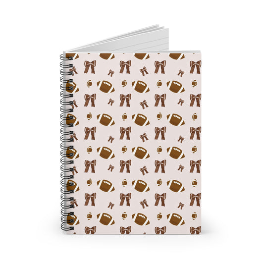 Football-Themed Spiral Notebook - Perfect for Sports Lovers, Journaling, Back to School, Gift for Students, Coaches, Note Taking