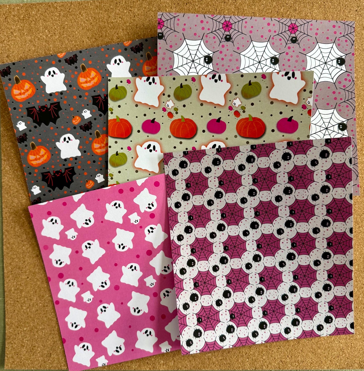 Kindle Oasis 6.3x5.6” Halloween & Fall Inserts (Set of 5)
