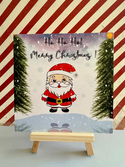 Ho Ho Ho Greeting Cards - Pack of 5 w/ Envelopes