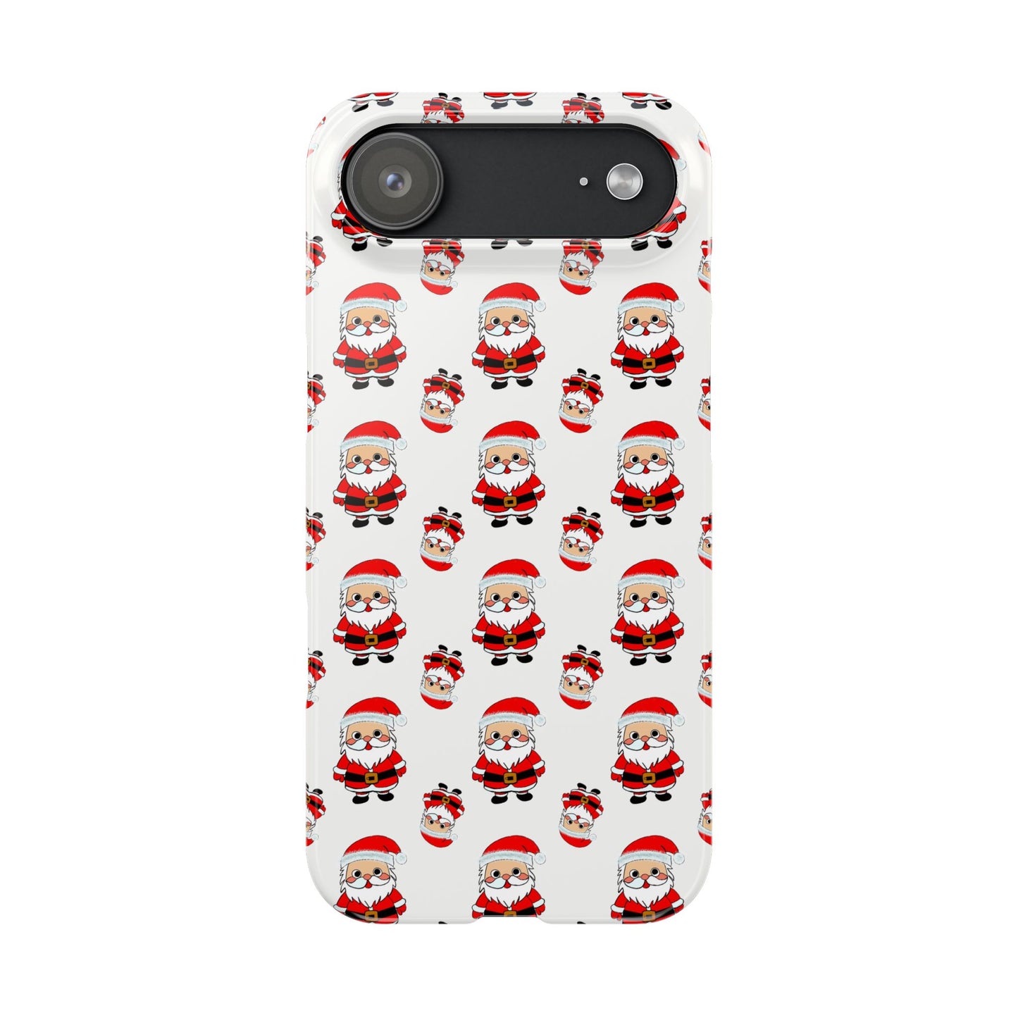 Slim Phone Cases - Cute Santa Cartoon, Festive Holiday Cellphone Covers, Christmas Santa Phone cover