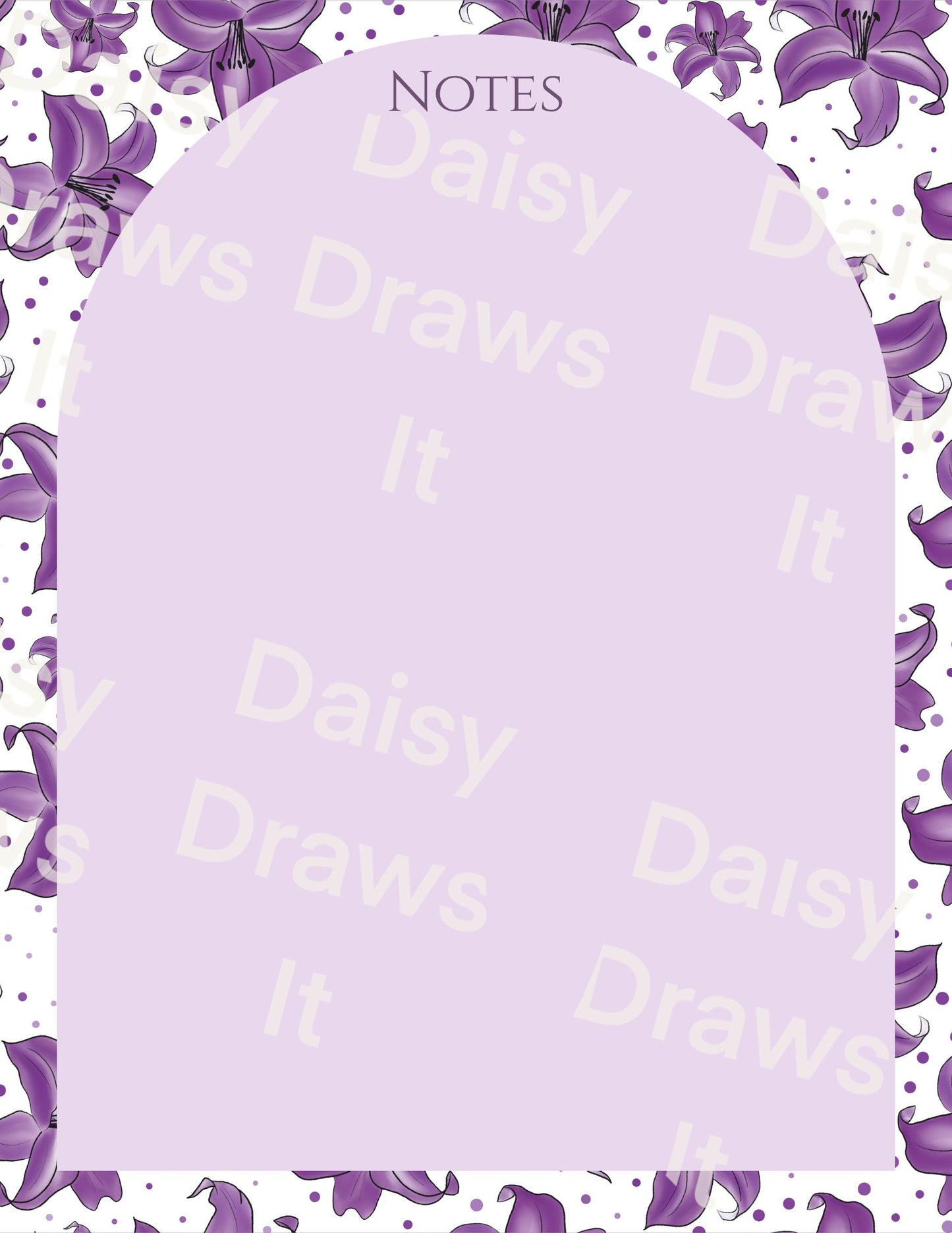 Lillies Planner Inserts β 35 Pack Blank / To-Do Pages / Undated Planner Pages / Cute Floral Stationery