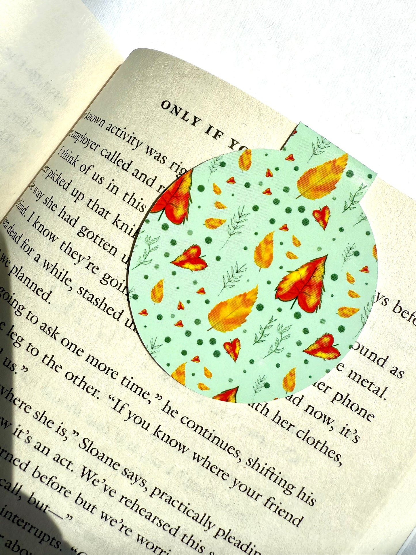 4 Pack of Halloween Themed Round Magnetic Bookmarks - Approx 2.5 x 2.25 inches