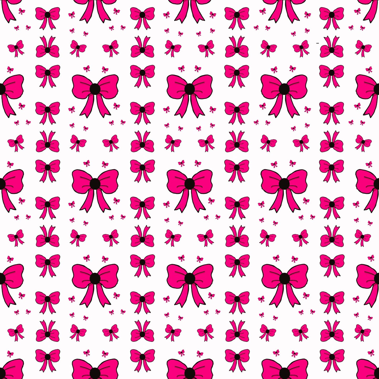 Pink Bows Seamless Pattern - Digital Download