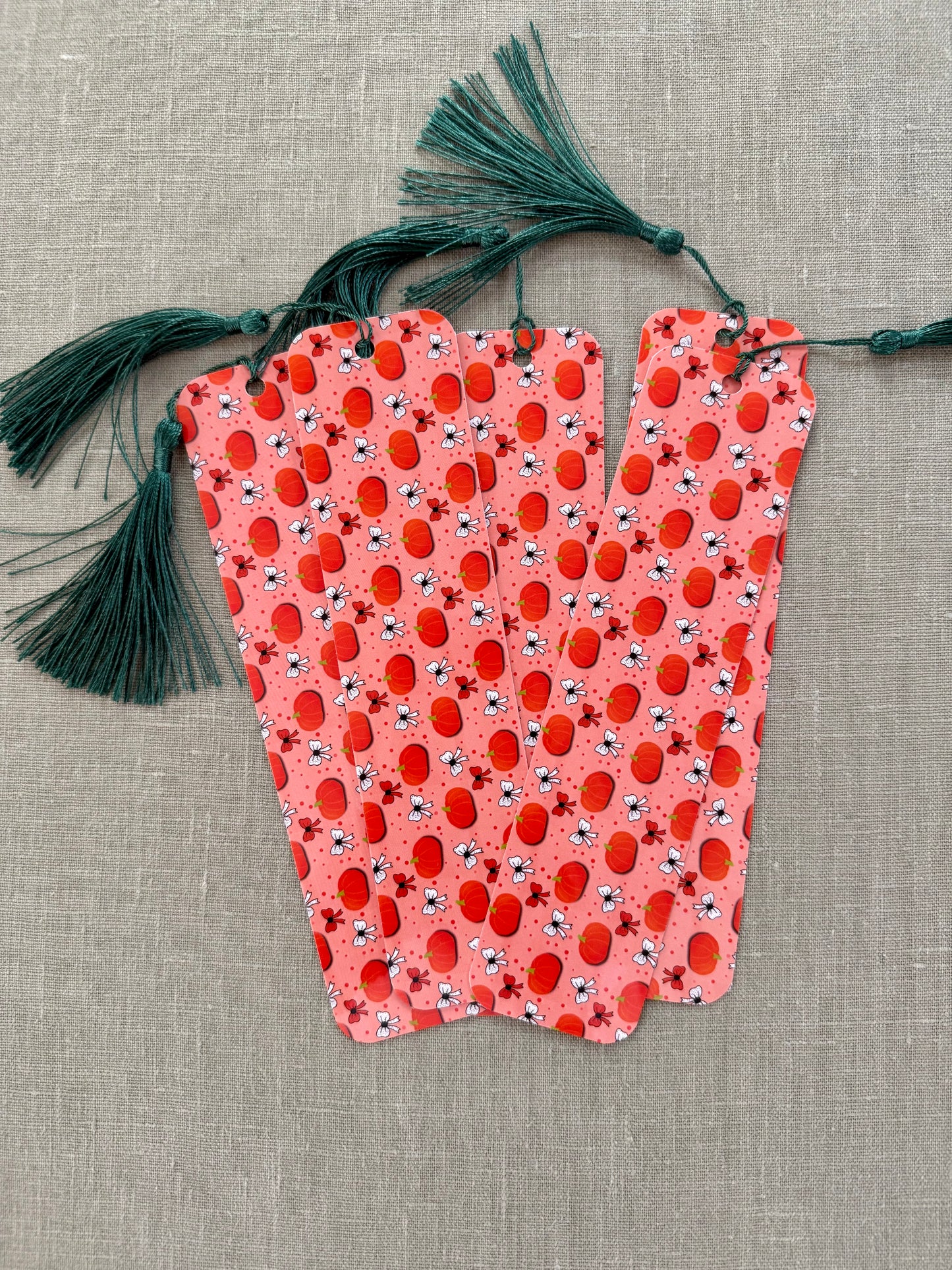 Tassel Orange Pumpkin Bookmark