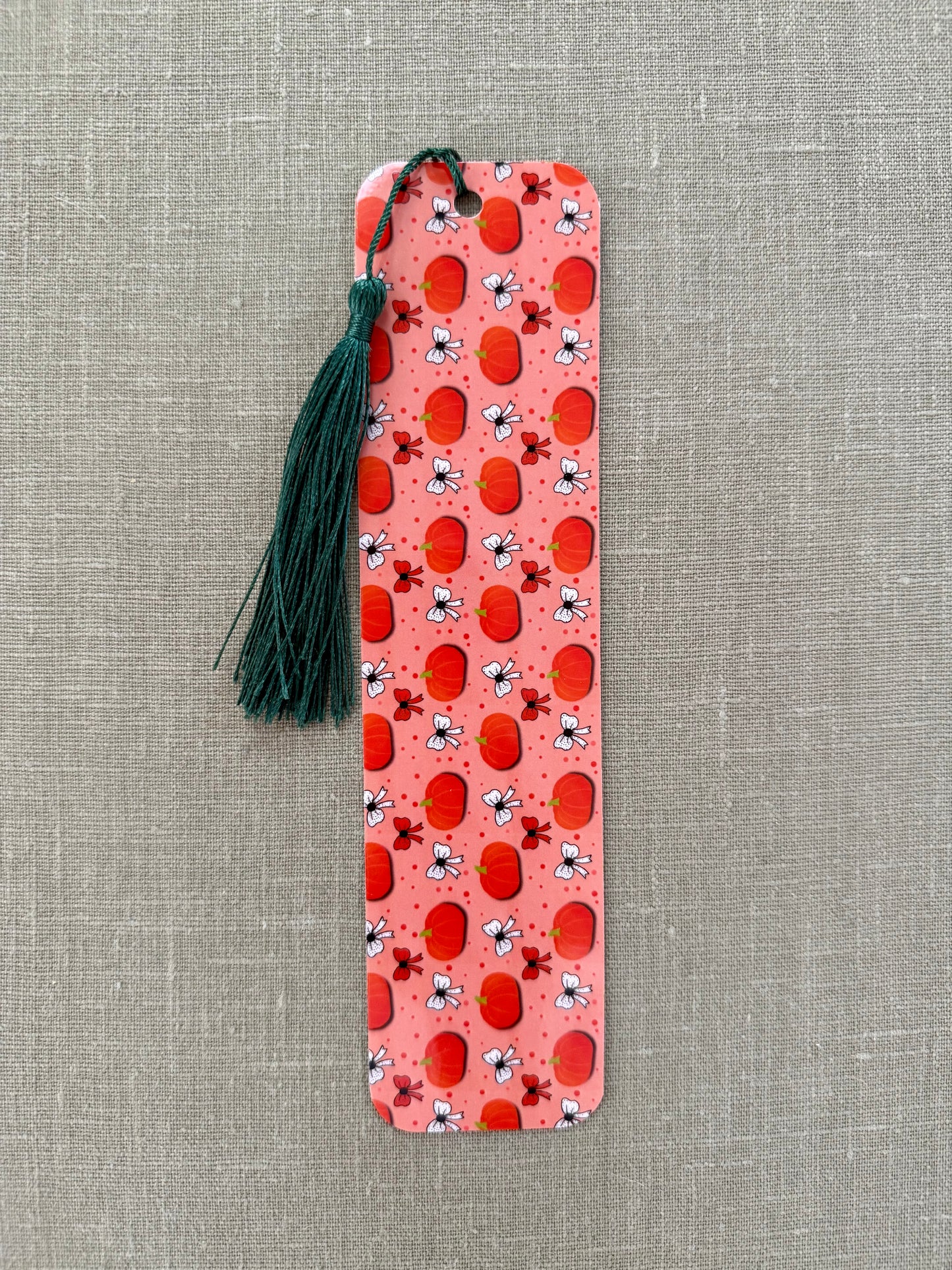 Tassel Orange Pumpkin Bookmark