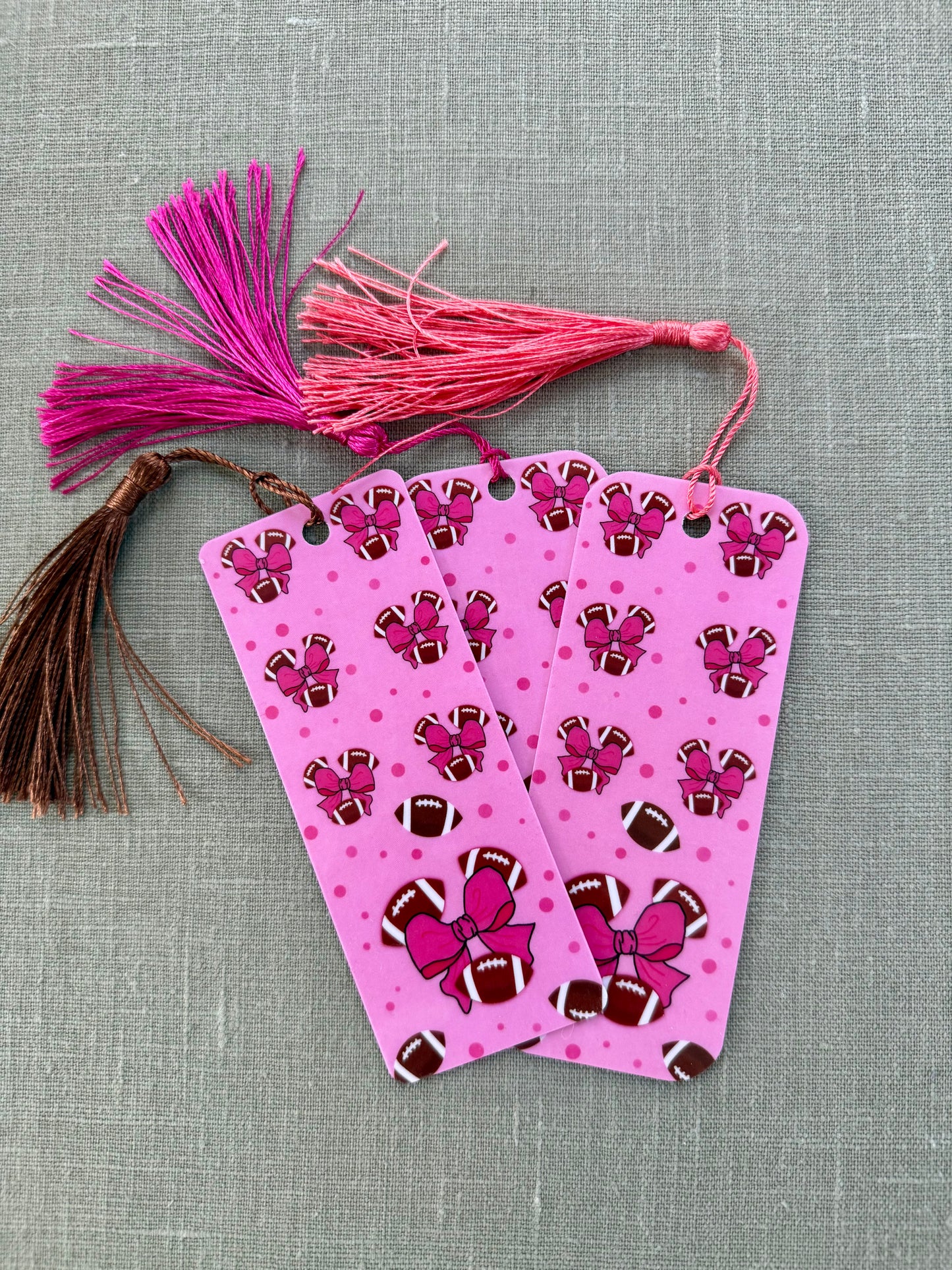 Football Season Mini Tassel Bookmark