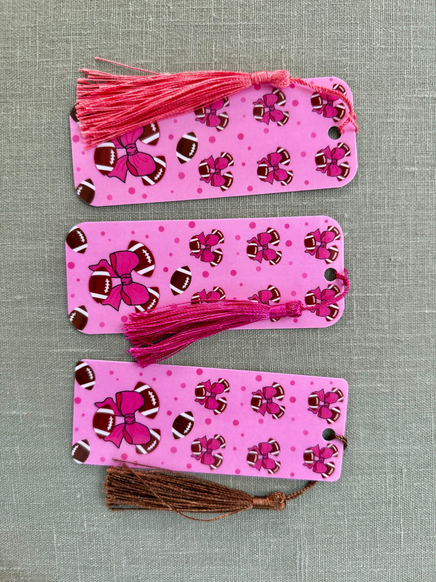 Football Season Mini Tassel Bookmark