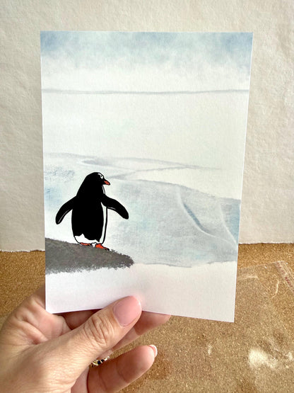 Antarctic Penguin Art Print – Gallery Wall Decor