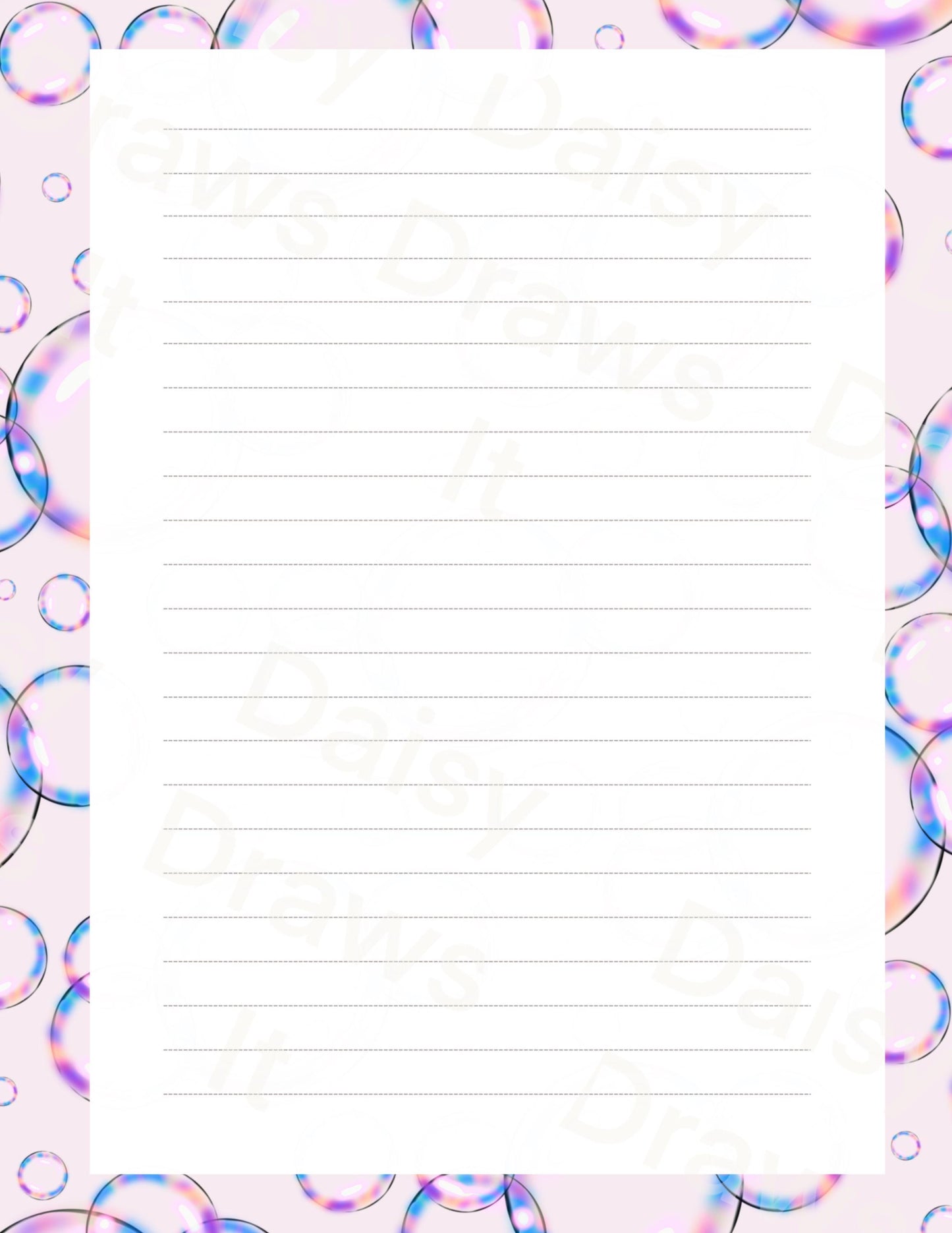 Digital Stationery for iPad | Notability & GoodNotes | Bubbles | Digital Notes | Printable iPad Planner Pages | Instant Download