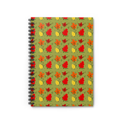 Autumn-Themed Spiral Notebook, Fall Journal, Nature-Inspired Notepad, Cute Stationery Gift, School Supplies, Creative Writing Book