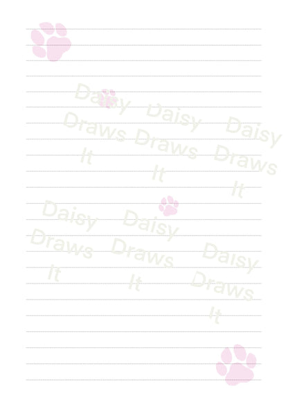 Digital Stationery for iPad | Notability & GoodNotes Paper Pack | Cute puppy Digital Notes | Printable iPad Planner Pages | Instant Download