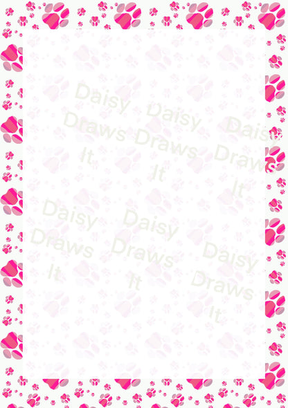 Digital Stationery for iPad | Notability & GoodNotes Paper Pack | Cute puppy Digital Notes | Printable iPad Planner Pages | Instant Download