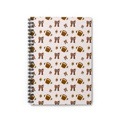 Football-Themed Spiral Notebook - Perfect for Sports Lovers, Journaling, Back to School, Gift for Students, Coaches, Note Taking