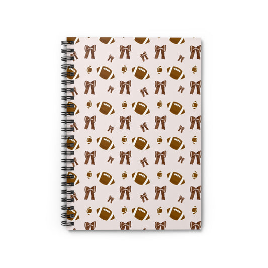 Football-Themed Spiral Notebook - Perfect for Sports Lovers, Journaling, Back to School, Gift for Students, Coaches, Note Taking