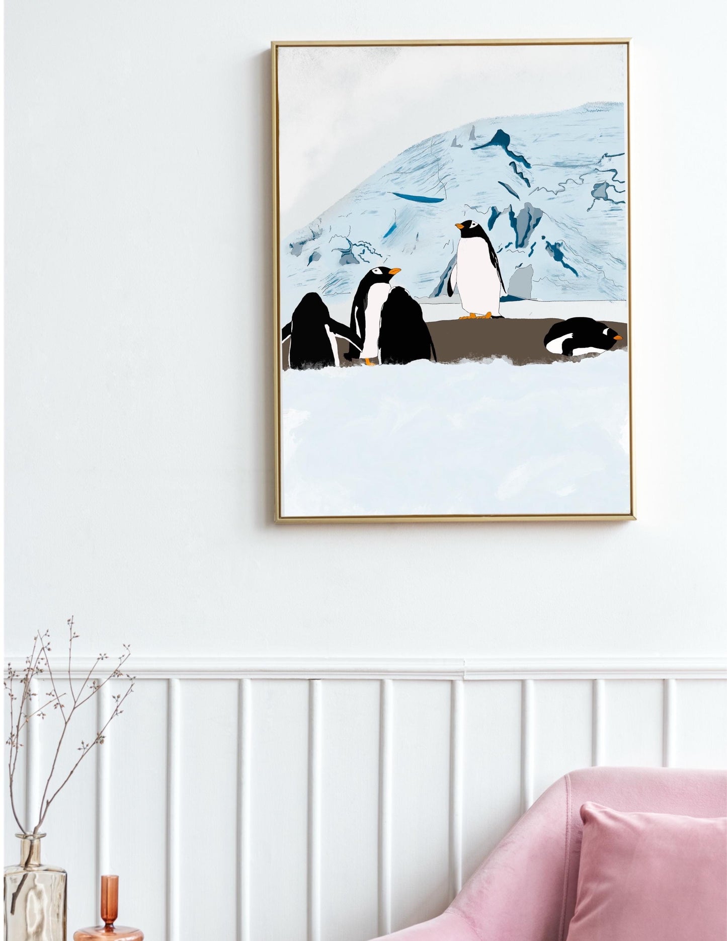 Penguins of Antarctica Art Print – Gallery Wall Decor