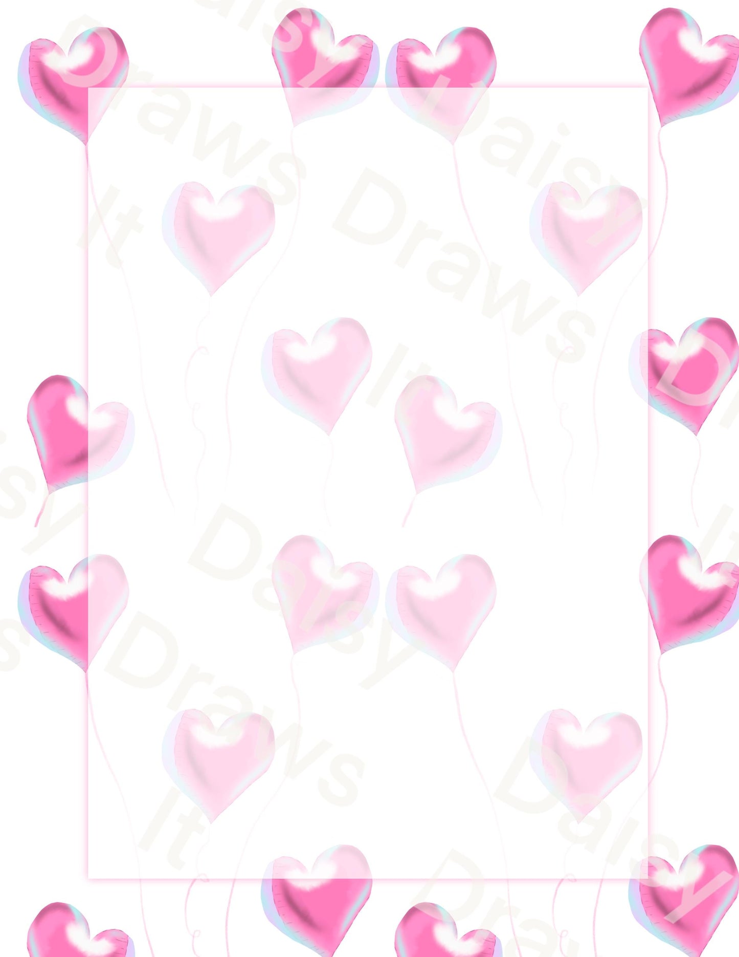 Hearts Digital Stationery for iPad - Notability & GoodNotes Paper Pack - Printable Planner Pages - Instant Download - 8 Designs