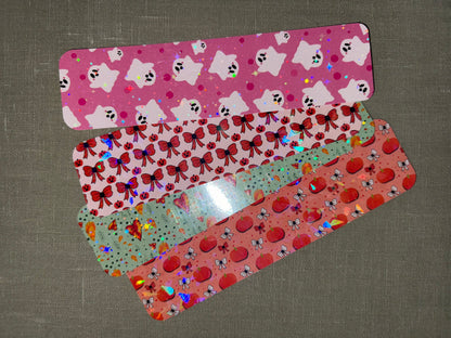 Holographic Halloween & Fall Bookmarks