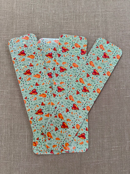 Holographic Halloween & Fall Bookmarks