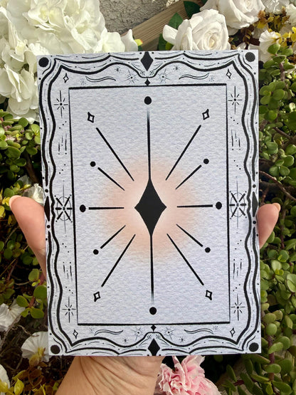 Geometric Art Print – Matte Cardstock Wall Art  | Ready-to-Frame Artwork