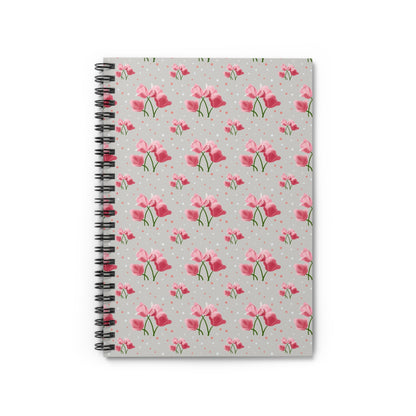 Charming Floral Spiral Notebook, Gifts for Writers, Cute Stationery, Journal for Notes, Creative Writing Gift, Birthday Surprise