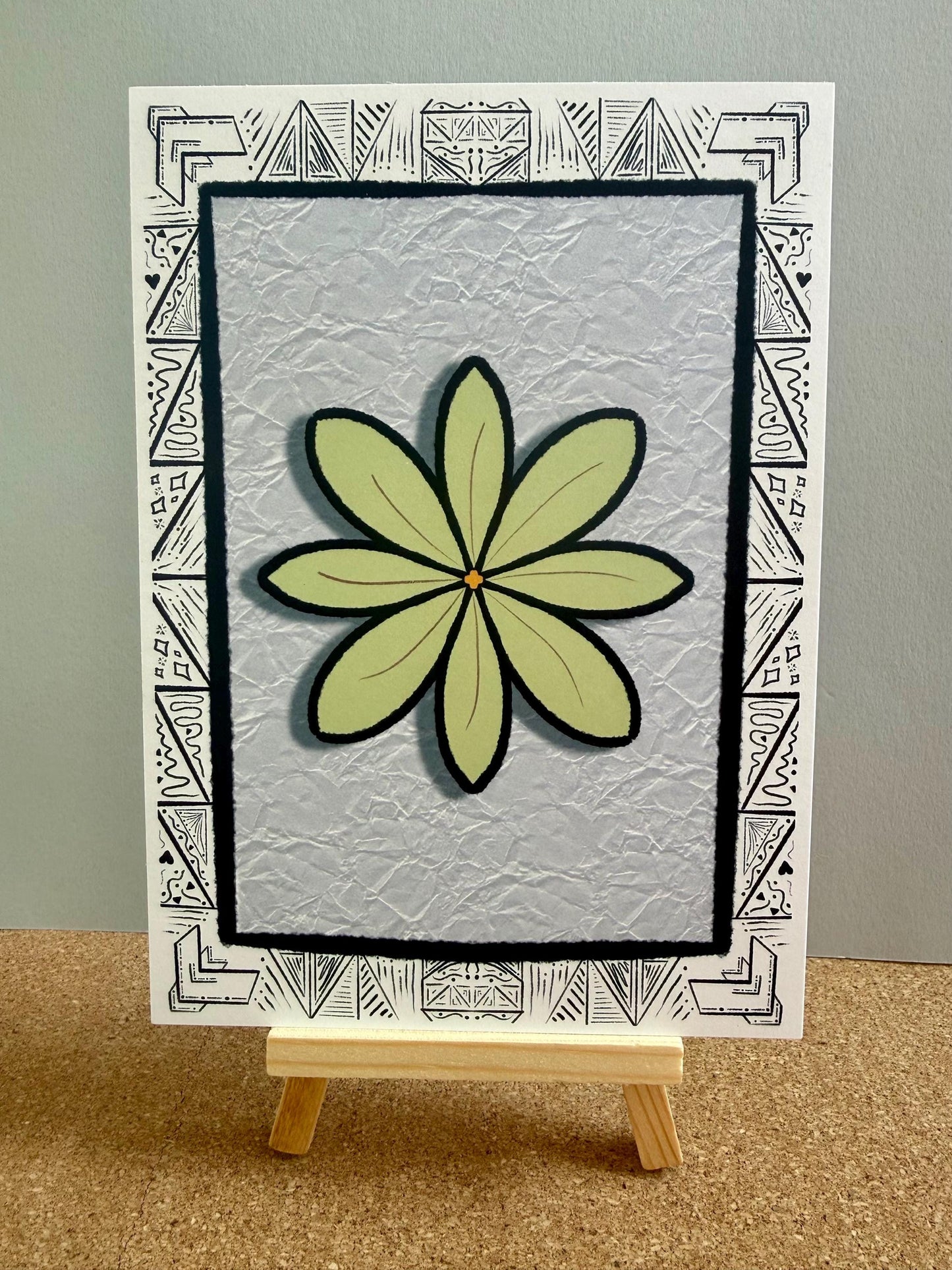 Geometric Art Print – Matte Cardstock Wall Art  | Ready-to-Frame Artwork