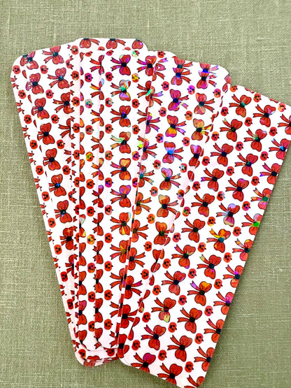 Holographic Halloween & Fall Bookmarks