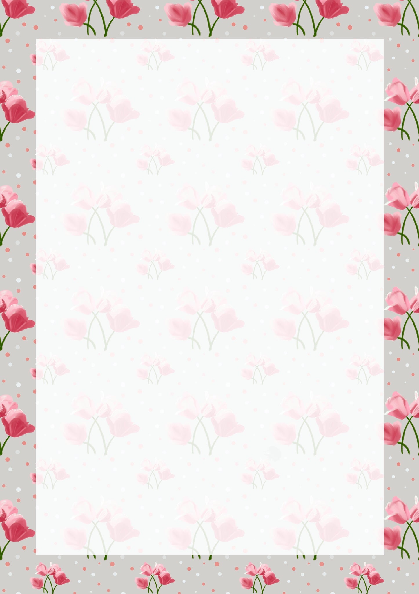 Floral A5 Planner Inserts - 6 Hole Punched - Pack of 25