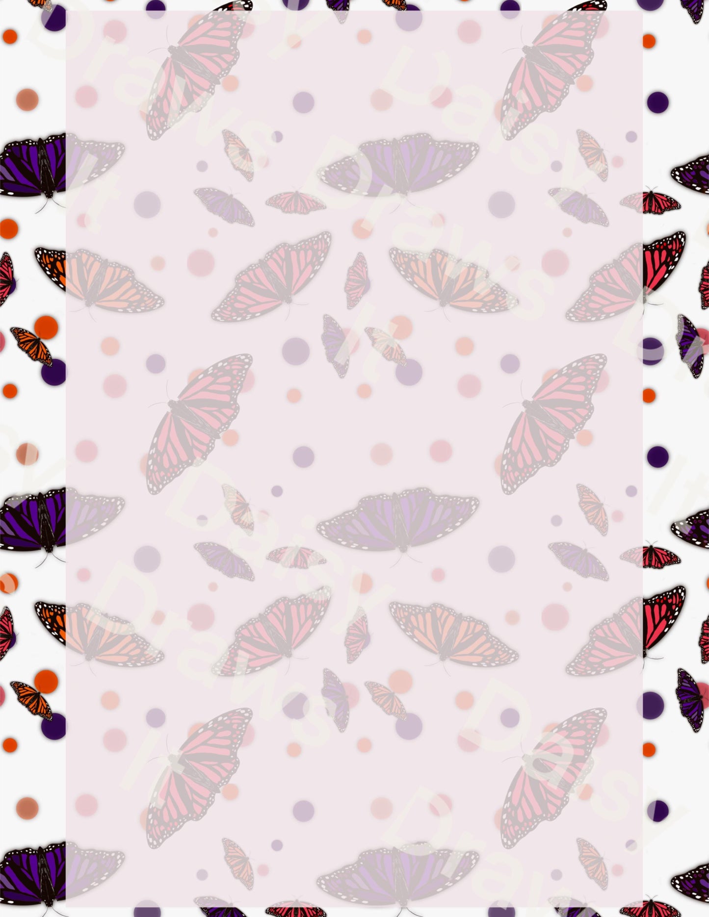 Digital Stationery for iPad | Notability & GoodNotes Paper Pack | Butterfly Digital Notes | Printable iPad Planner Pages | Instant Download