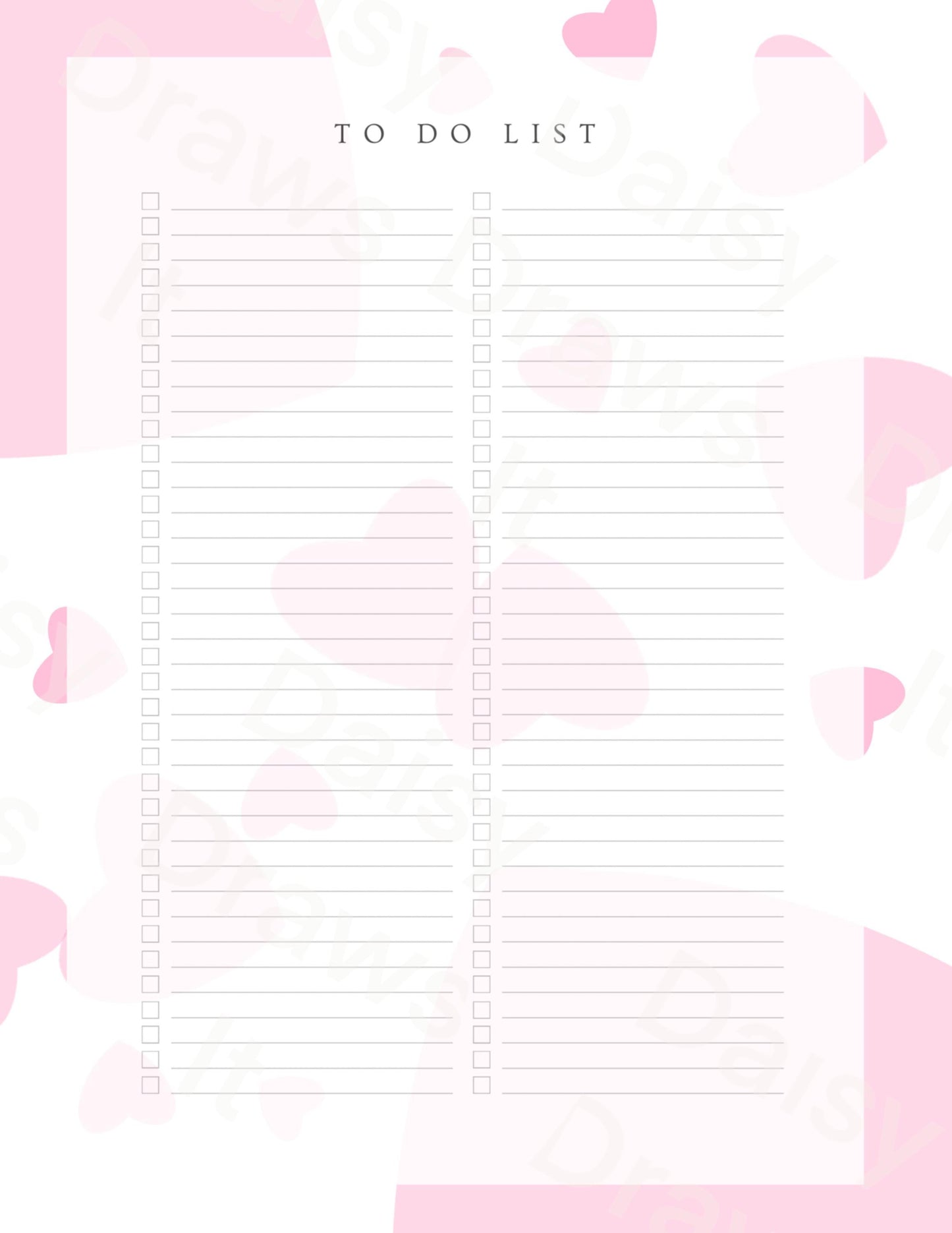 Hearts Digital Stationery for iPad - Notability & GoodNotes Paper Pack - Printable Planner Pages - Instant Download - 8 Designs