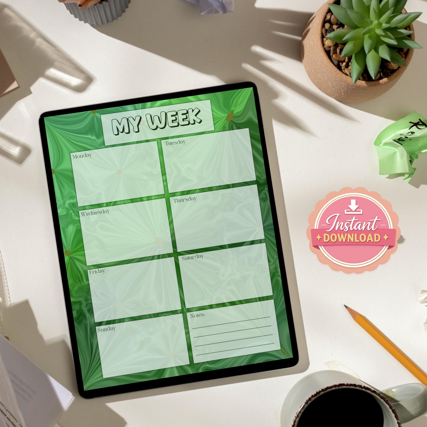 Digital Stationery for iPad | Notability & GoodNotes Paper Pack | Digital Notes | Printable iPad Planner Pages | Instant Download