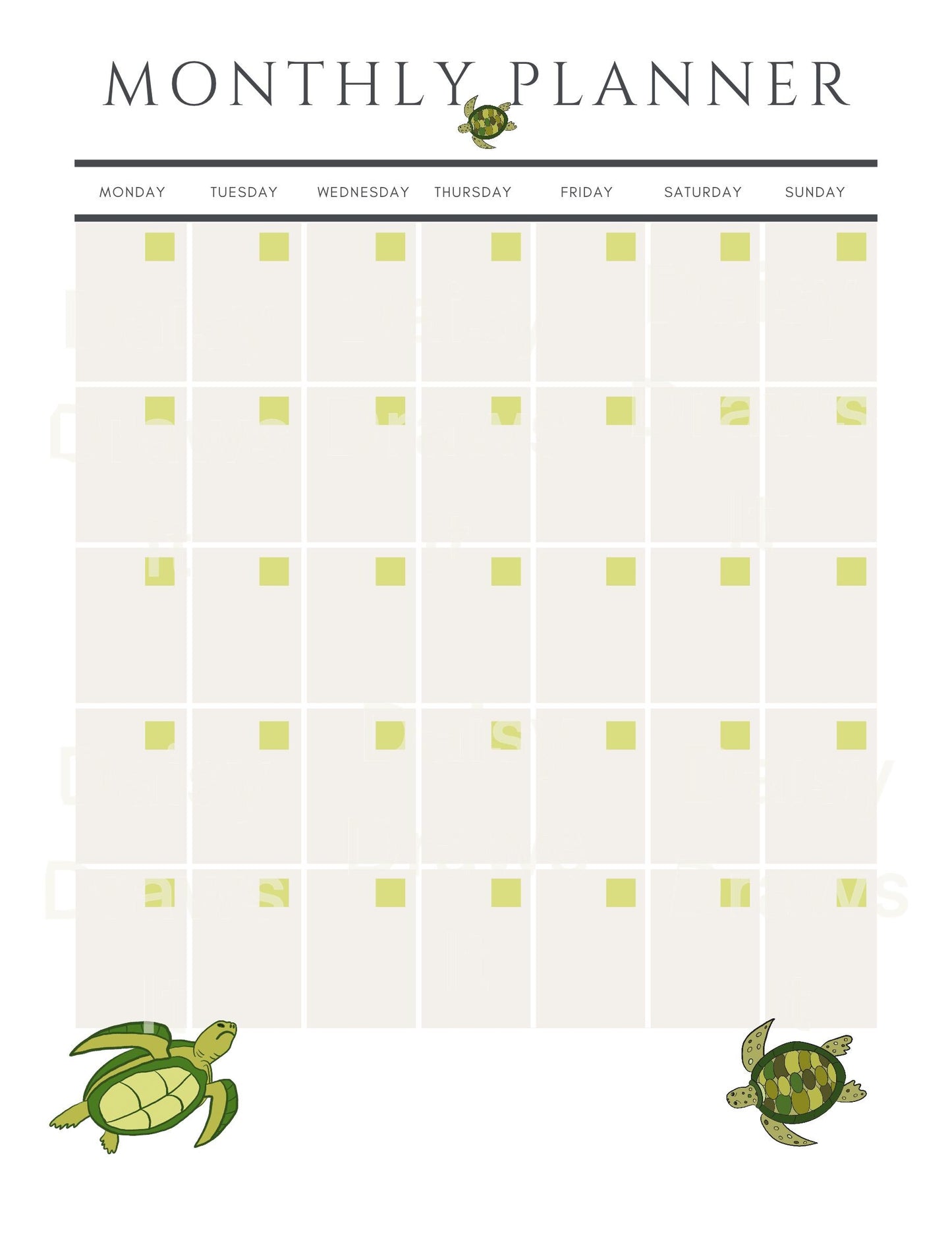 Printable Monthly Planner  | To Do List & Weekly Planner | Minimal Planner Pages | Printable Organization Sheet | Instant Download
