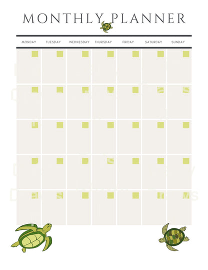 Printable Monthly Planner  | To Do List & Weekly Planner | Minimal Planner Pages | Printable Organization Sheet | Instant Download