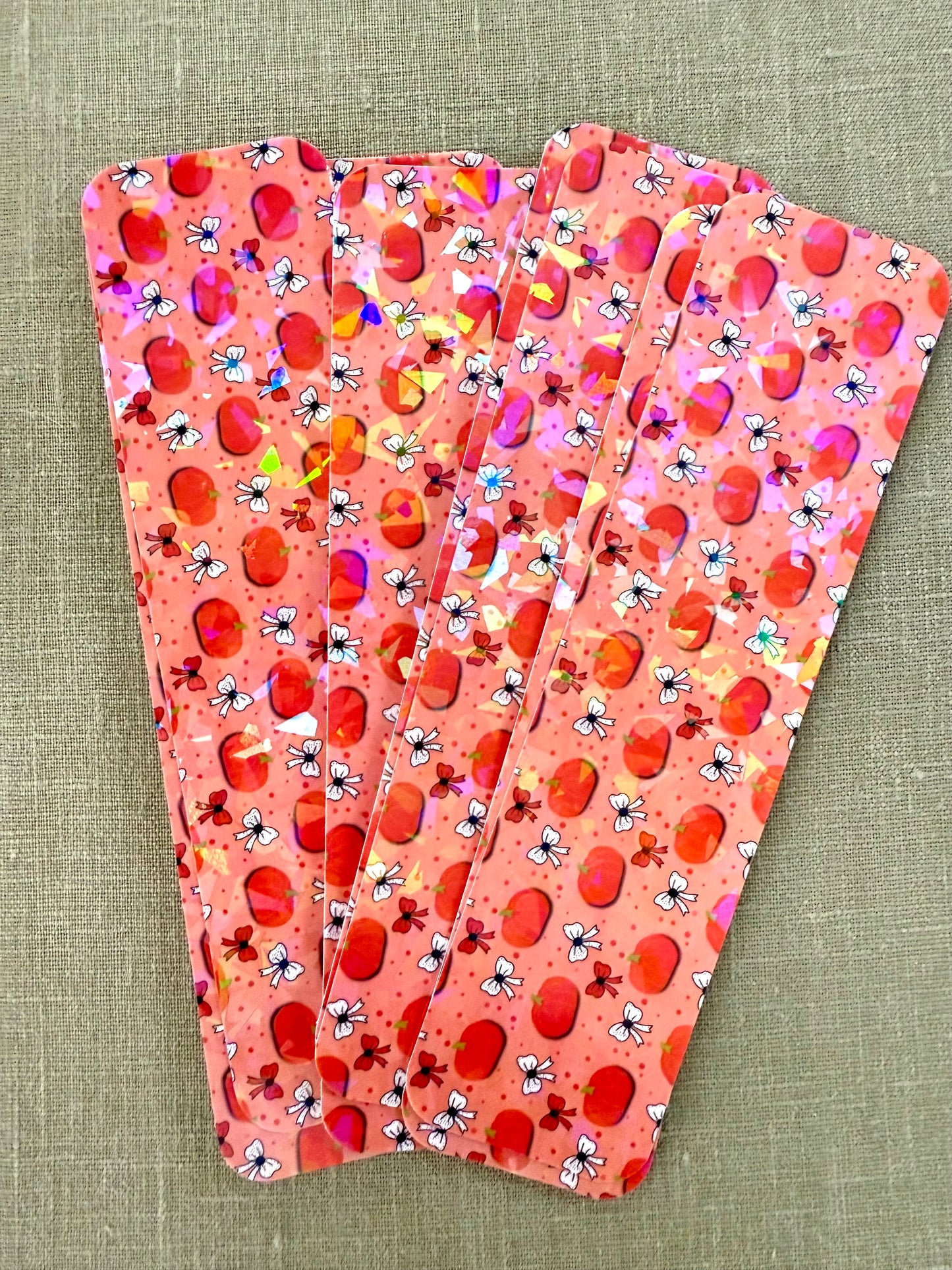 Holographic Halloween & Fall Bookmarks