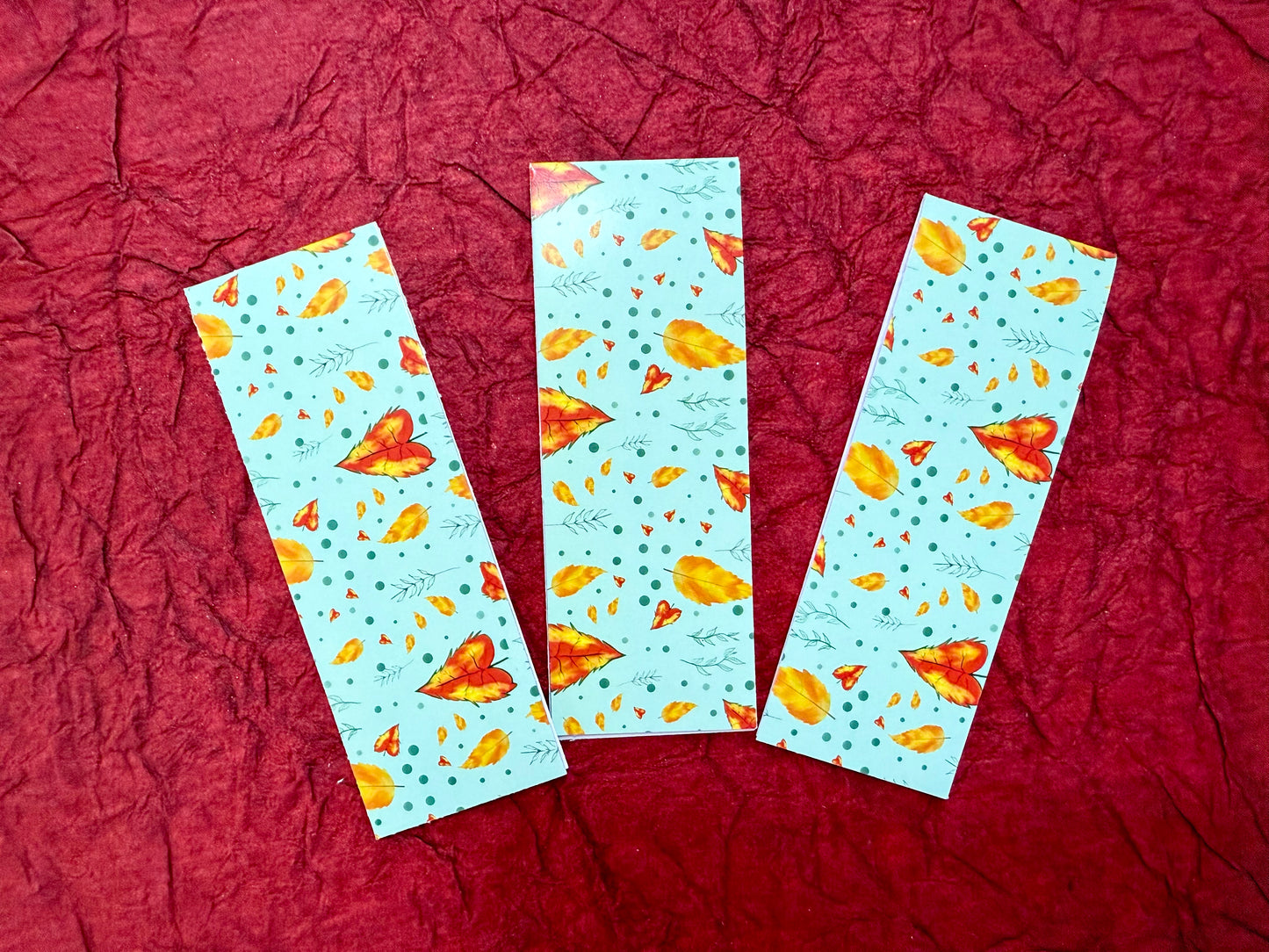 Fall Leaves Magnetic Bookmark - 1.5 x 3.25 inches