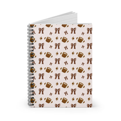 Football-Themed Spiral Notebook - Perfect for Sports Lovers, Journaling, Back to School, Gift for Students, Coaches, Note Taking