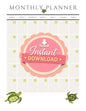 Printable Monthly Planner  | To Do List & Weekly Planner | Minimal Planner Pages | Printable Organization Sheet | Instant Download