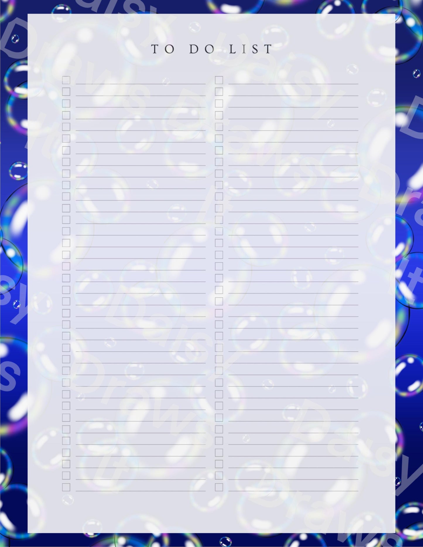 Digital Stationery for iPad | Notability & GoodNotes | Bubbles | Digital Notes | Printable iPad Planner Pages | Instant Download