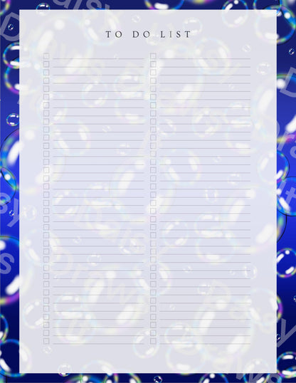 Digital Stationery for iPad | Notability & GoodNotes | Bubbles | Digital Notes | Printable iPad Planner Pages | Instant Download