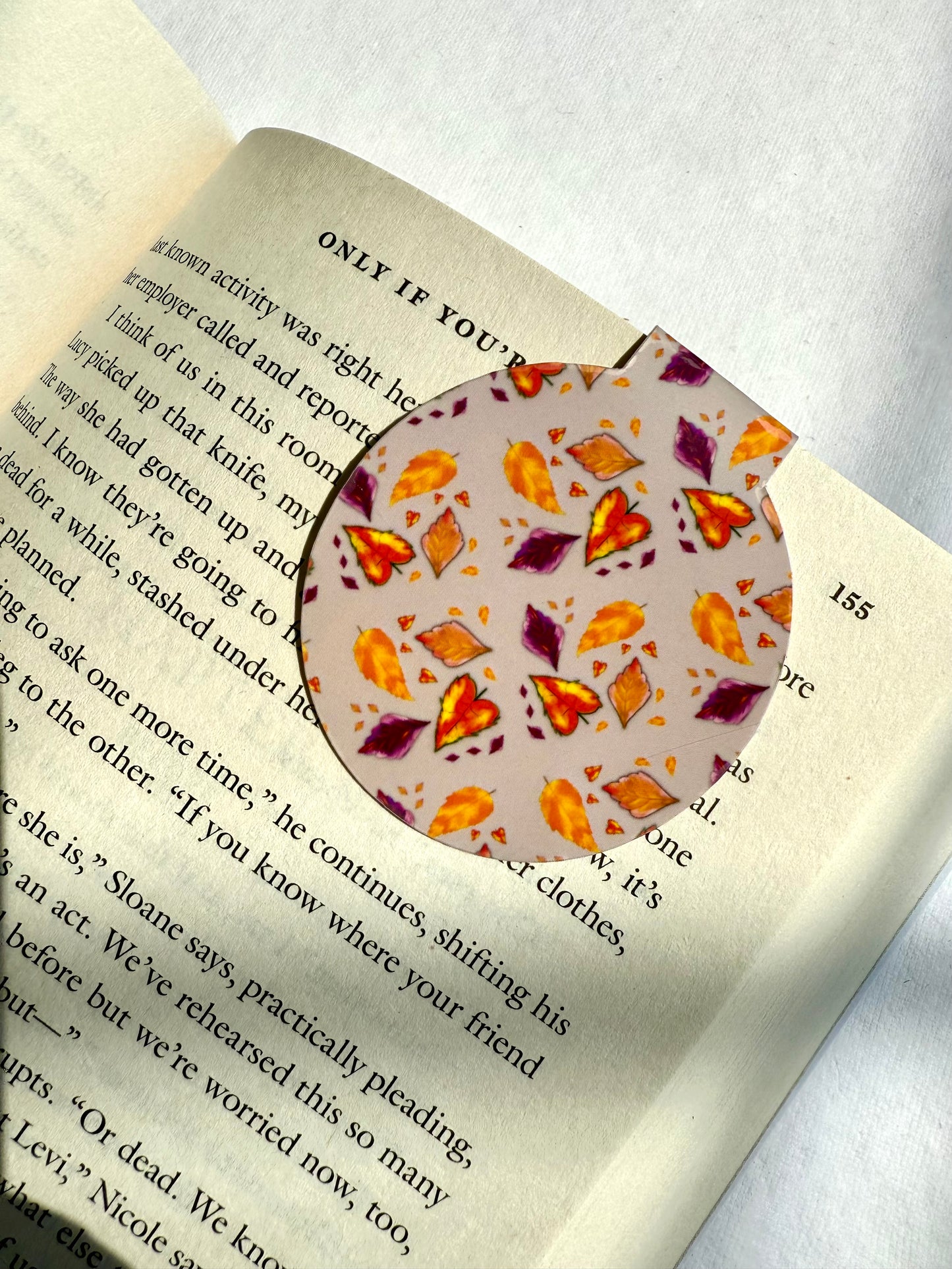 4 Pack of Halloween Themed Round Magnetic Bookmarks - Approx 2.5 x 2.25 inches