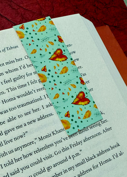 Fall Leaves Magnetic Bookmark - 1.5 x 3.25 inches
