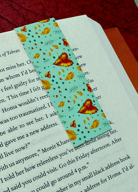 Fall Leaves Magnetic Bookmark - 1.5 x 3.25 inches