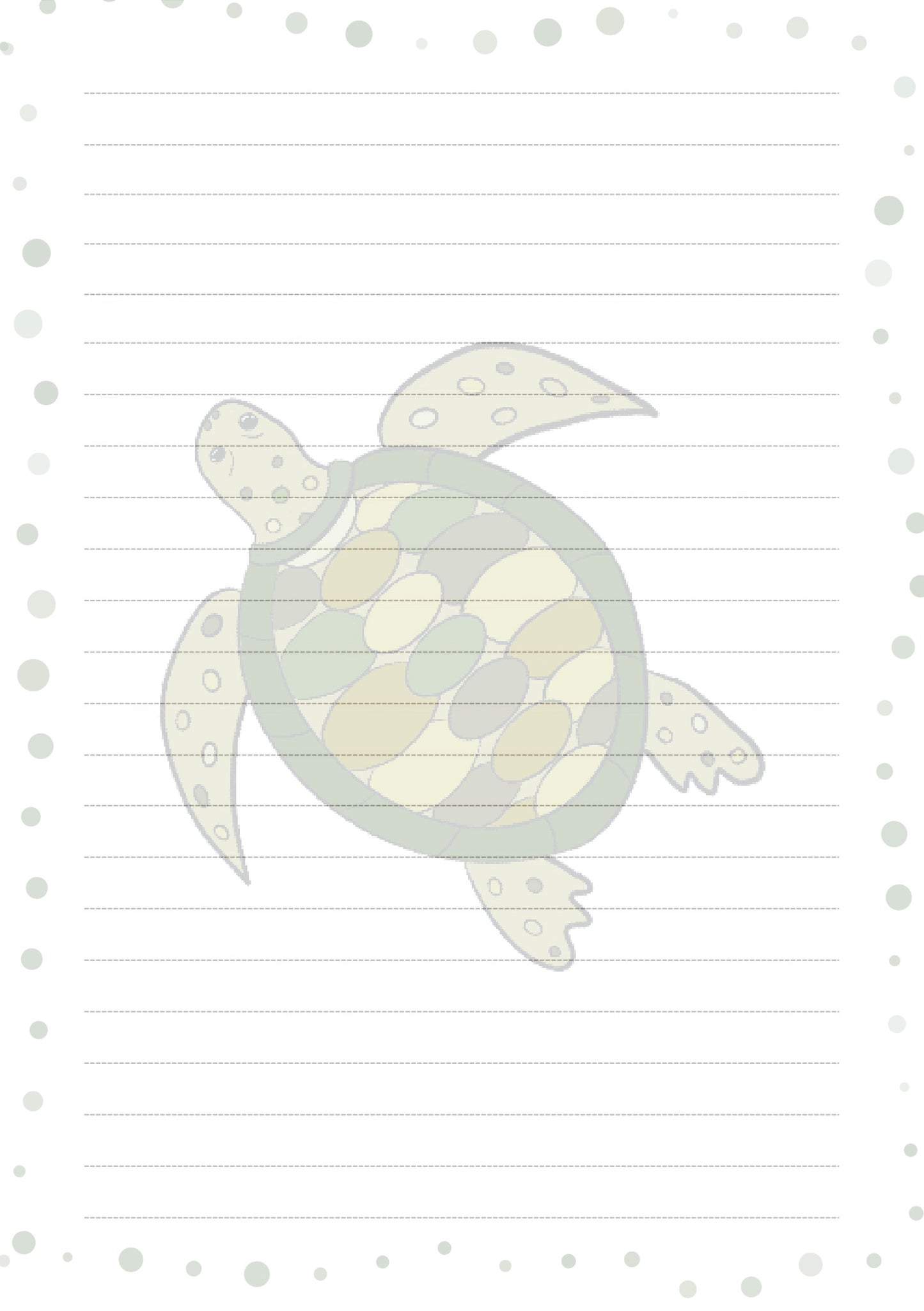 Turtle Planner Inserts – 50-Pack Blank / To-Do Pages  / Undated Planner Pages | Cute Stationery