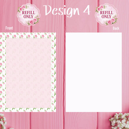 Pink Rose Planner Inserts – Refill ONLY - 25 pages