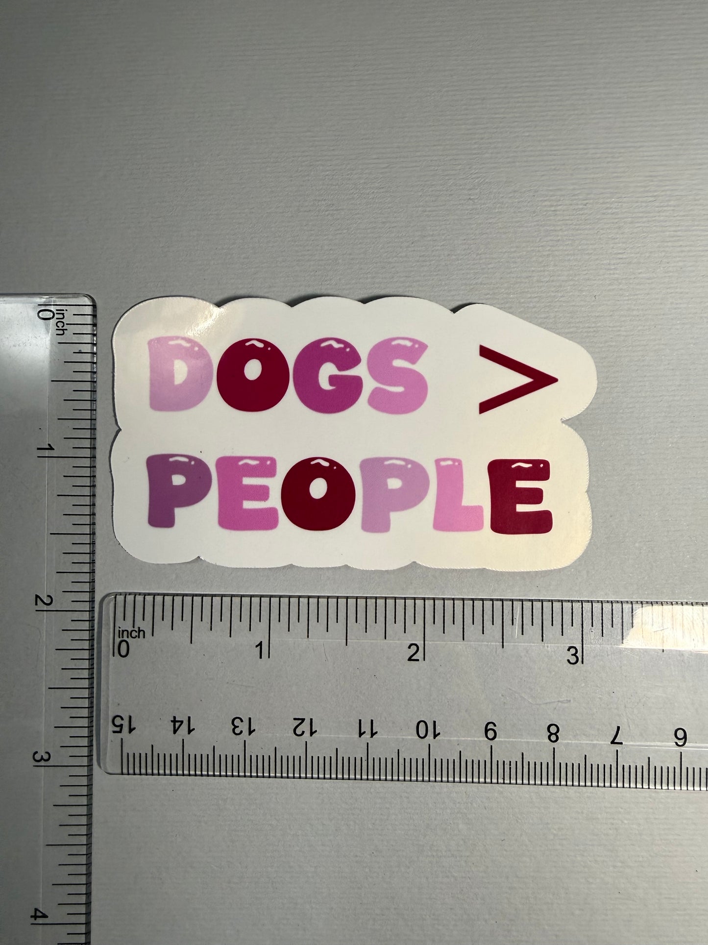 Dogs > People sticker - waterproof