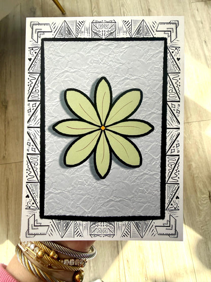 Geometric Art Print – Matte Cardstock Wall Art  | Ready-to-Frame Artwork
