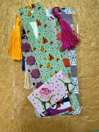 Halloween & Fall Bookmarks - Mystery Pack of 5 Bookmarks